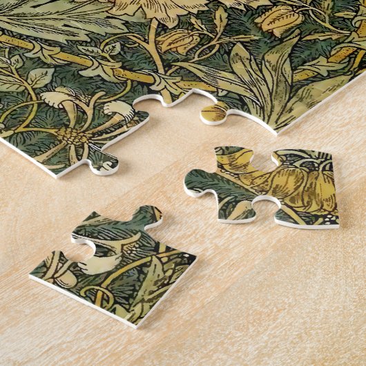 William Morris Honeysuckle Green Puzzle (Seite)