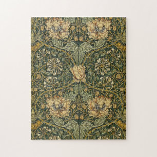 William Morris Honeysuckle Green Puzzle