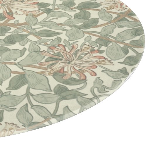 William Morris Honeysuckle Green Schneidebrett (Ecke)