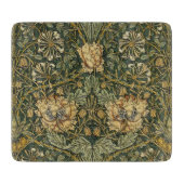 William Morris Honeysuckle Green Schneidebrett (Vorderseite)