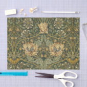 William Morris Honeysuckle Green Seidenpapier (Handwerk)