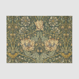 William Morris Honeysuckle Green Seidenpapier