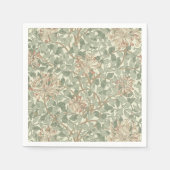 William Morris Honeysuckle Green Serviette (Vorderseite)