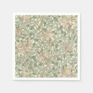 William Morris Honeysuckle Green Serviette