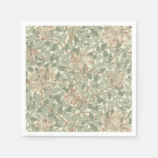 William Morris Honeysuckle Green Serviette