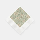 William Morris Honeysuckle Green Serviette (Ecke)