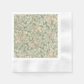 William Morris Honeysuckle Green Serviette (Vorderseite)