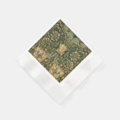 William Morris Honeysuckle Green Serviette (Ecke)