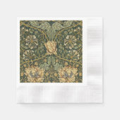 William Morris Honeysuckle Green Serviette (Vorderseite)