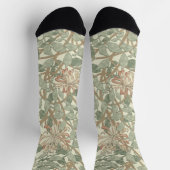 William Morris Honeysuckle Green Socken (Oben)