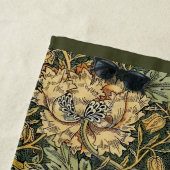 William Morris Honeysuckle Green Strandtuch (Beispiel)