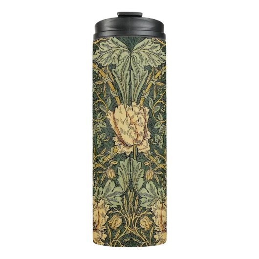 William Morris Honeysuckle Green Thermosbecher (Vorderseite)