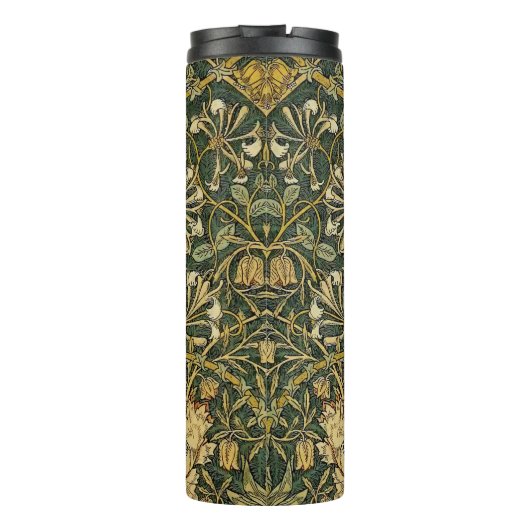 William Morris Honeysuckle Green Thermosbecher (Rückseite)