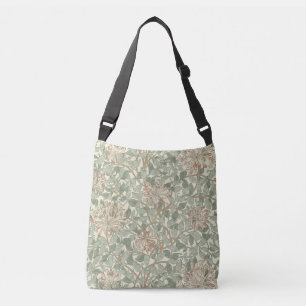 William Morris Honeysuckle Green Tragetaschen Mit Langen Trägern