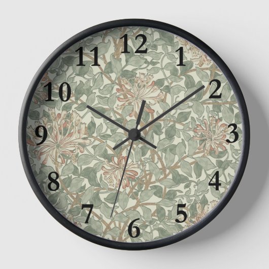 William Morris Honeysuckle Green Uhr (Vorderseite)