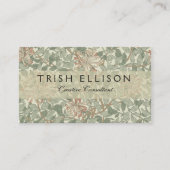William Morris Honeysuckle Green Visitenkarte (Vorderseite)