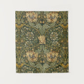 William Morris Honeysuckle Green Wandteppich (Vorderseite)
