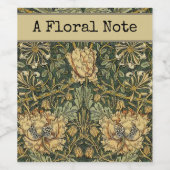 William Morris Honeysuckle Green Weinetikett (Einzelnes Label)