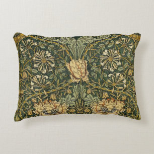 William Morris Honeysuckle Green Yellow Dekokissen