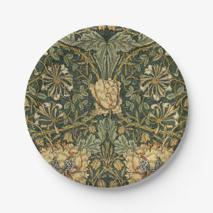 William Morris Honeysuckle Green Yellow Pappteller