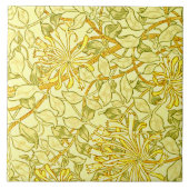 William Morris - Honeysuckle in Gelb Fliese (Vorderseite)