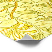 William Morris - Honeysuckle in Gelb Poster (Ecke)