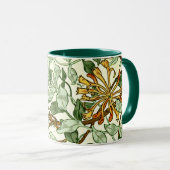 William Morris - Honeysuckle in Green und Gold Tasse (VorderseiteRechts)