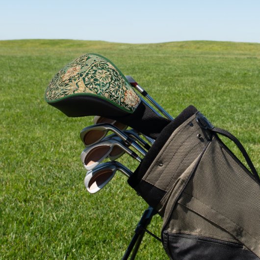 William Morris Honeysuckle Pattern Golf Headcover (In SItu)