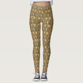 William Morris Honeysuckle Pattern Leggings (Vorderseite)