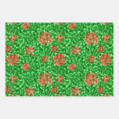 William Morris Honeysuckle, Pink. Rot, Pfirsich Geschenkpapier Set (Vorderseite 2)