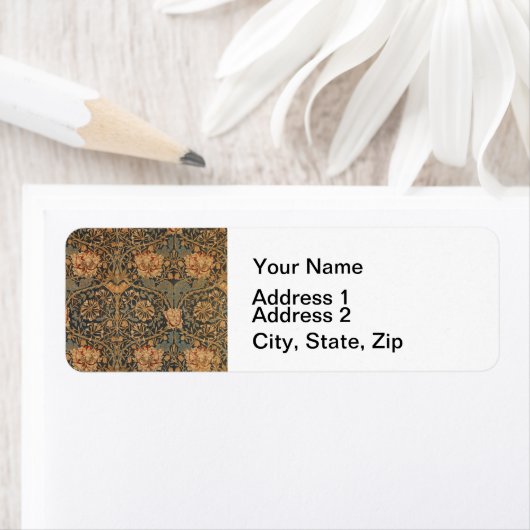 William Morris Honeysuckle Rich Wallpaper (Insitu)