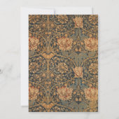 William Morris Honeysuckle Rich Wallpaper Einladung (Rückseite)