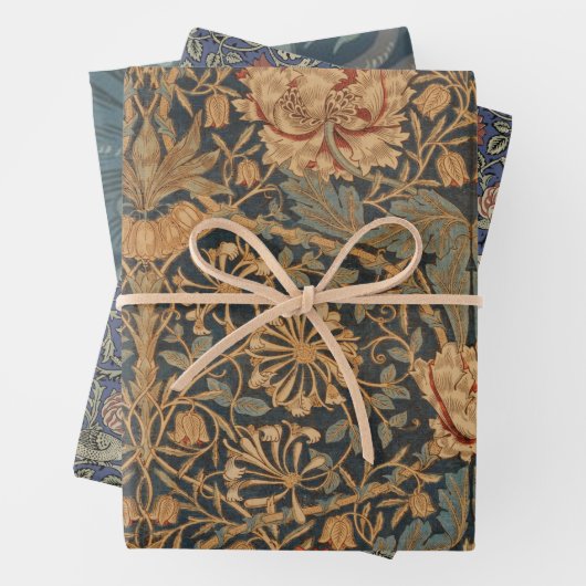 William Morris Honeysuckle Rich Wallpaper Geschenkpapier Set (Beispiel)