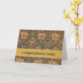 William Morris Honeysuckle Rich Wallpaper Karte (Gelbe Blume)