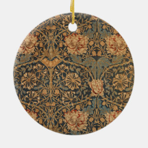 William Morris Honeysuckle Rich Wallpaper Keramik Ornament