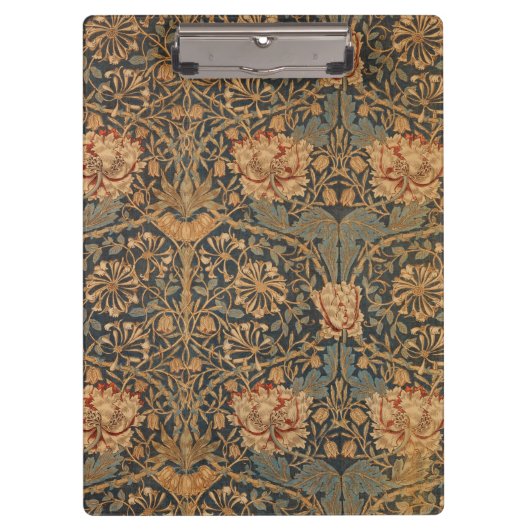 William Morris Honeysuckle Rich Wallpaper Klemmbrett (Vorderseite)