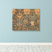 William Morris Honeysuckle Rich Wallpaper Leinwanddruck (Insitu (Holzboden))