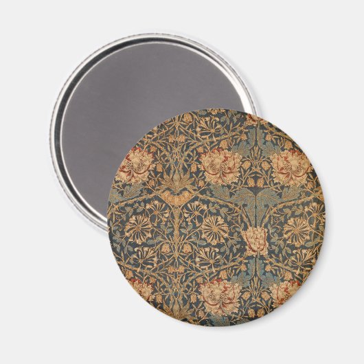 William Morris Honeysuckle Rich Wallpaper Magnet (Vorderseite/Rückseite)