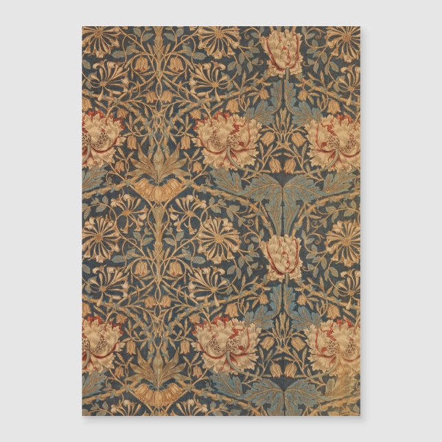 William Morris Honeysuckle Rich Wallpaper Magnetkarte (Vorderseite)