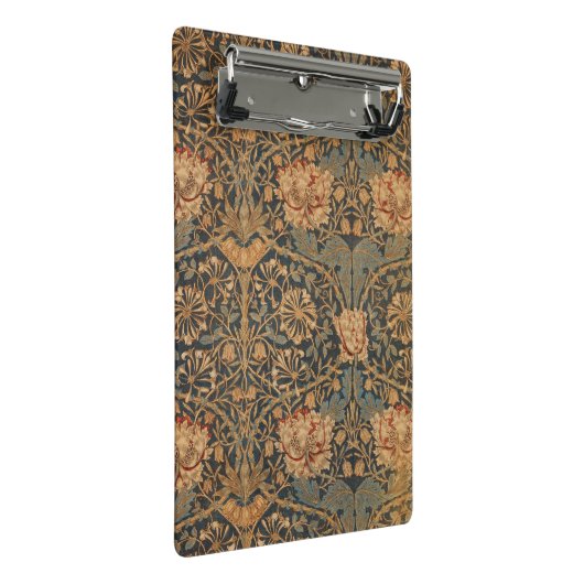 William Morris Honeysuckle Rich Wallpaper Mini Klemmbrett (Schrägansicht)