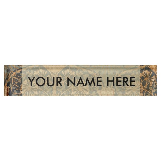 William Morris Honeysuckle Rich Wallpaper Namensplakette (Vorderseite)