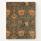 William Morris Honeysuckle Rich Wallpaper Notizblock (Rückseite)
