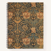 William Morris Honeysuckle Rich Wallpaper Notizblock (Vorderseite)