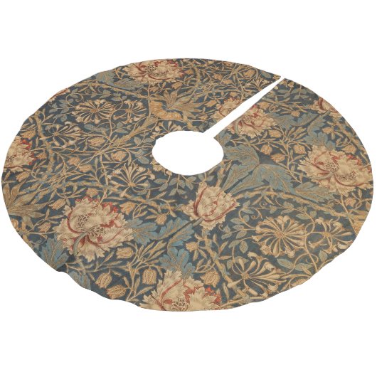 William Morris Honeysuckle Rich Wallpaper Polyester Weihnachtsbaumdecke (Schrägansicht)