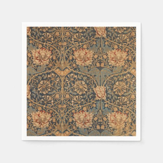 William Morris Honeysuckle Rich Wallpaper Serviette (Vorderseite)