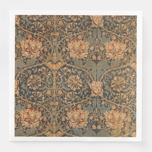 William Morris Honeysuckle Rich Wallpaper Serviette (Vorderseite)