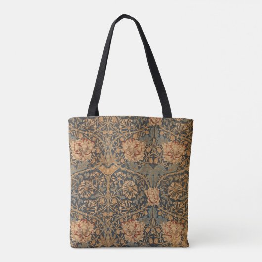 William Morris Honeysuckle Rich Wallpaper Tasche (Rückseite)