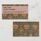 William Morris Honeysuckle Rich Wallpaper Visitenkarte (Vorne/Hinten)