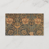 William Morris Honeysuckle Rich Wallpaper Visitenkarte (Rückseite)