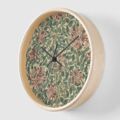 William Morris - Honeysuckle Rose & Blätter Uhr (Winkel)